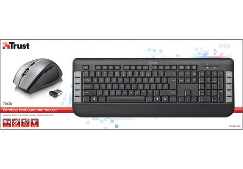 Trust Tecla keyboard Mouse included RF Wireless – image 3