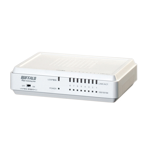 Buffalo LSW4-GT-8EP/W network switch White