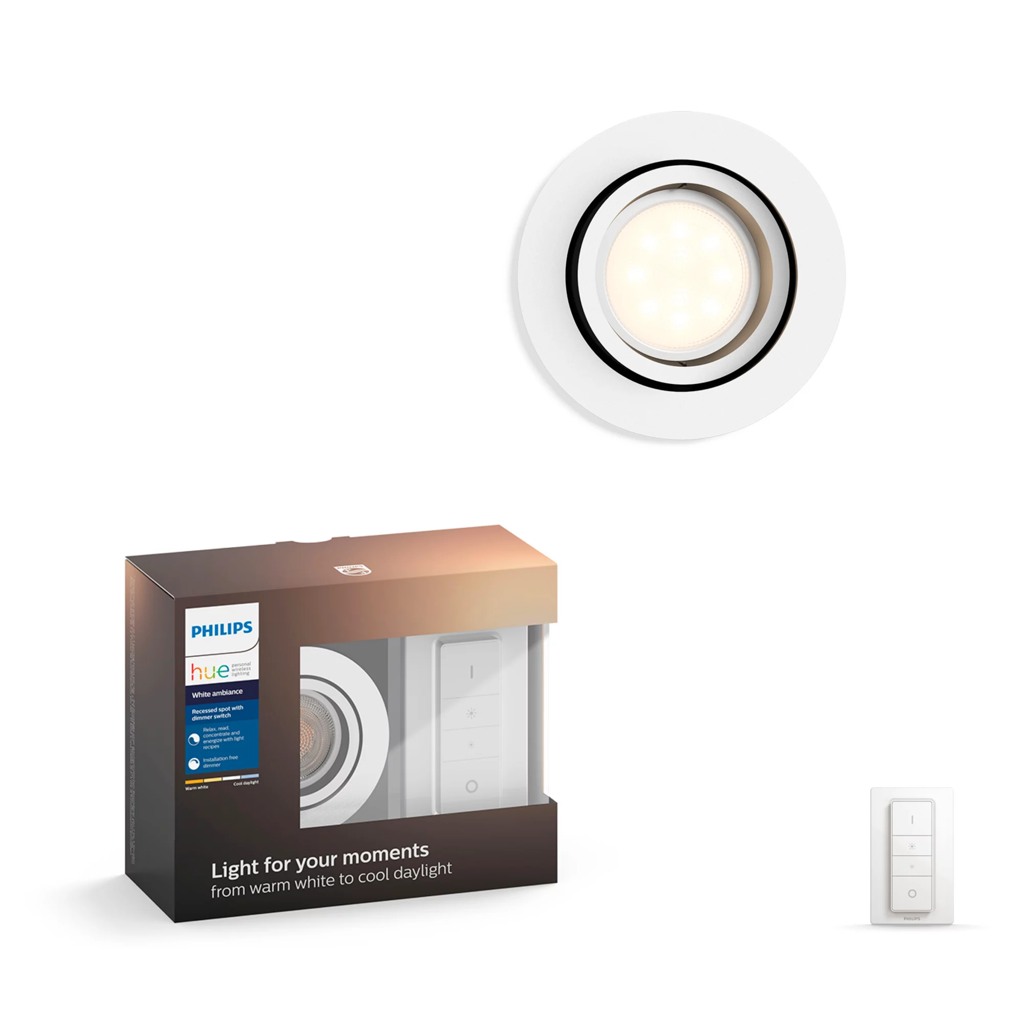 Philips by Signify Philips Hue White ambience Milliskin recessed spotlight – image 1