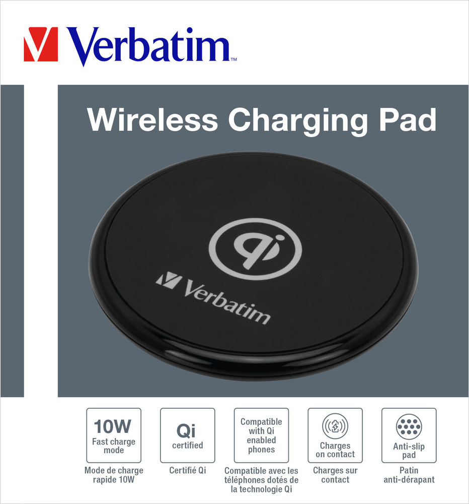 Verbatim 49550 mobile device charger Mobile phone Black USB Wireless charging Fast charging Indoor – image 4