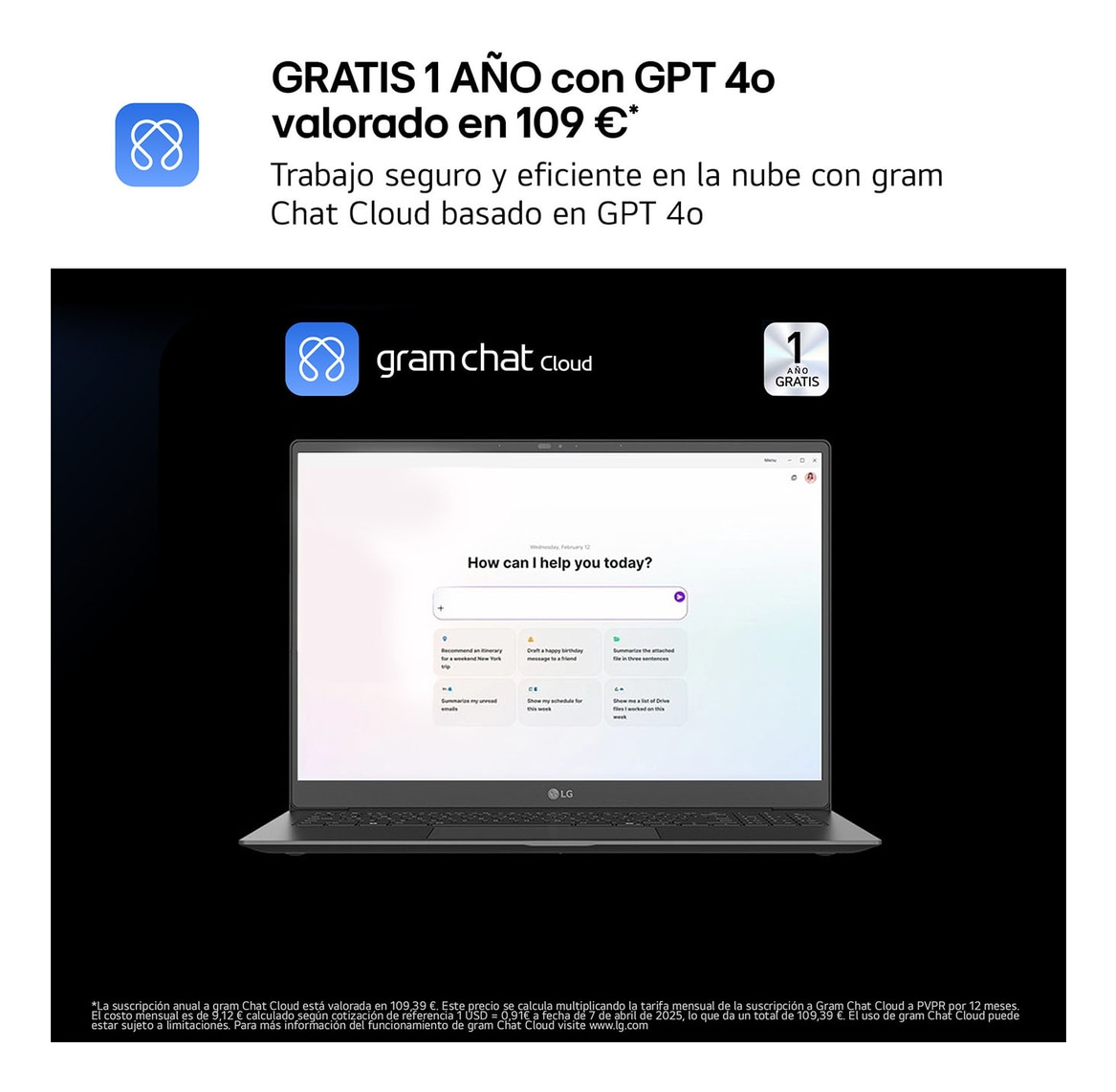 Portátil - LG 16Z90TL-G.AU88B, 16" WQXGA, Intel® Evo™ Edition Core™ Ultra i7-258V, 32 GB RAM, 1 TB SSD, Arc™ GPU, W11H, Negro - imagen 7