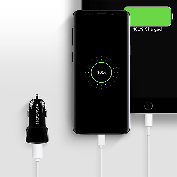 Axagon PWC-QC5 mobile device charger Mobile phone, Smartphone, Tablet, Universal Black Cigar lighter Fast charging Auto – image 4