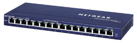 NETGEAR 16 Port Fast Ethernet Network Switch (4 Pack)