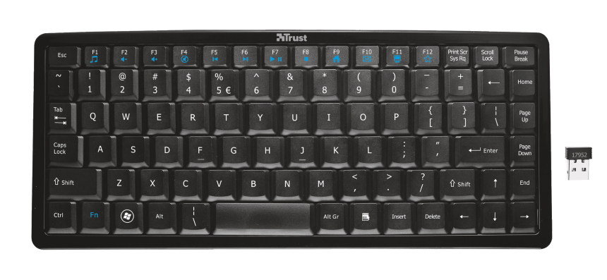 Trust 18179 keyboard Universal RF Wireless Turkish Black – image 3