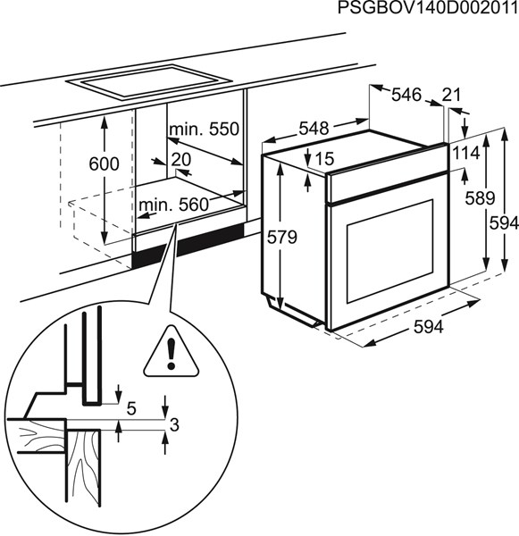 Electrolux EOC5956FOX oven – image 3