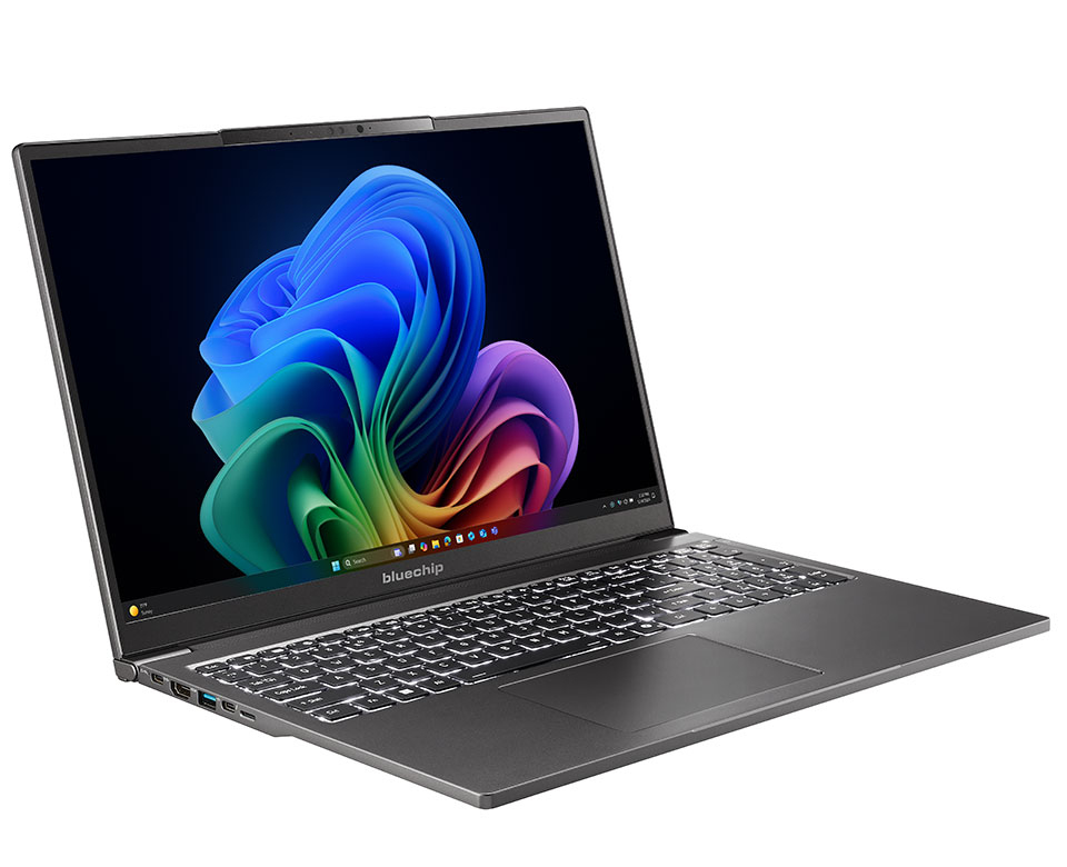 bluechip TRAVELline U16W1, Copilot+ PC Intel Core Ultra 7 258V Computer portatile 40,6 cm (16") 32 GB LPDDR5x-SDRAM 500 GB SSD