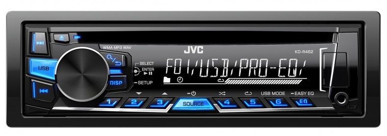 JVC KD-R462E car media receiver Black