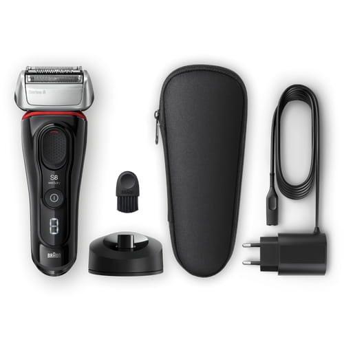 Braun Series 8 8340s Next Generation, Electric Shaver, Charging Stand, Fabric Case, Black – image 4