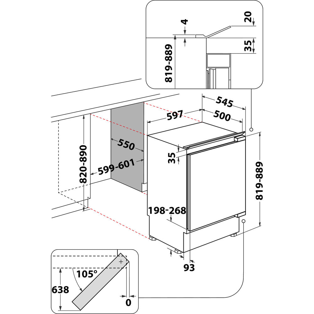 Hotpoint HABUL011 fridge Built-in – image 5