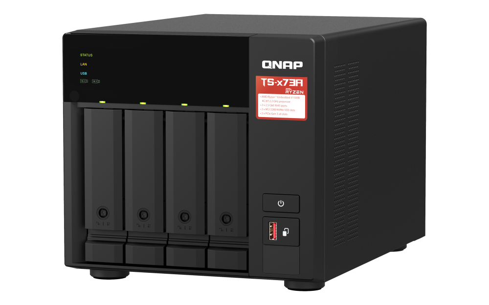 QNAP TS-473A-SW5T-US NAS/storage server Tower Ryzen Embedded V1500B – image 5