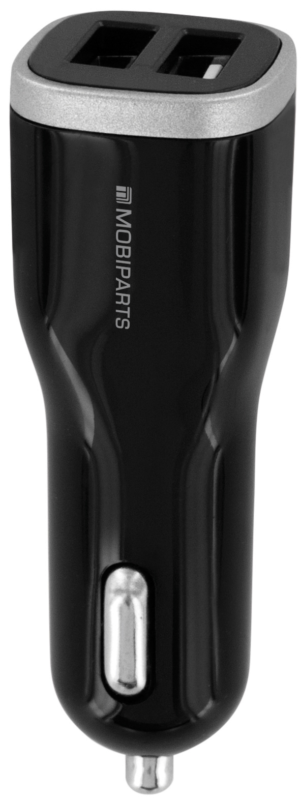Mobiparts Car Charger Dual USB 4.8A Black – image 1