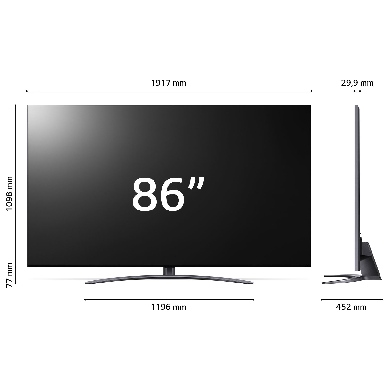 LG QNED MiniLED 86QNED916QE.API TV 2.18 m (86") 4K Ultra HD Smart TV Wi-Fi Silver – image 4