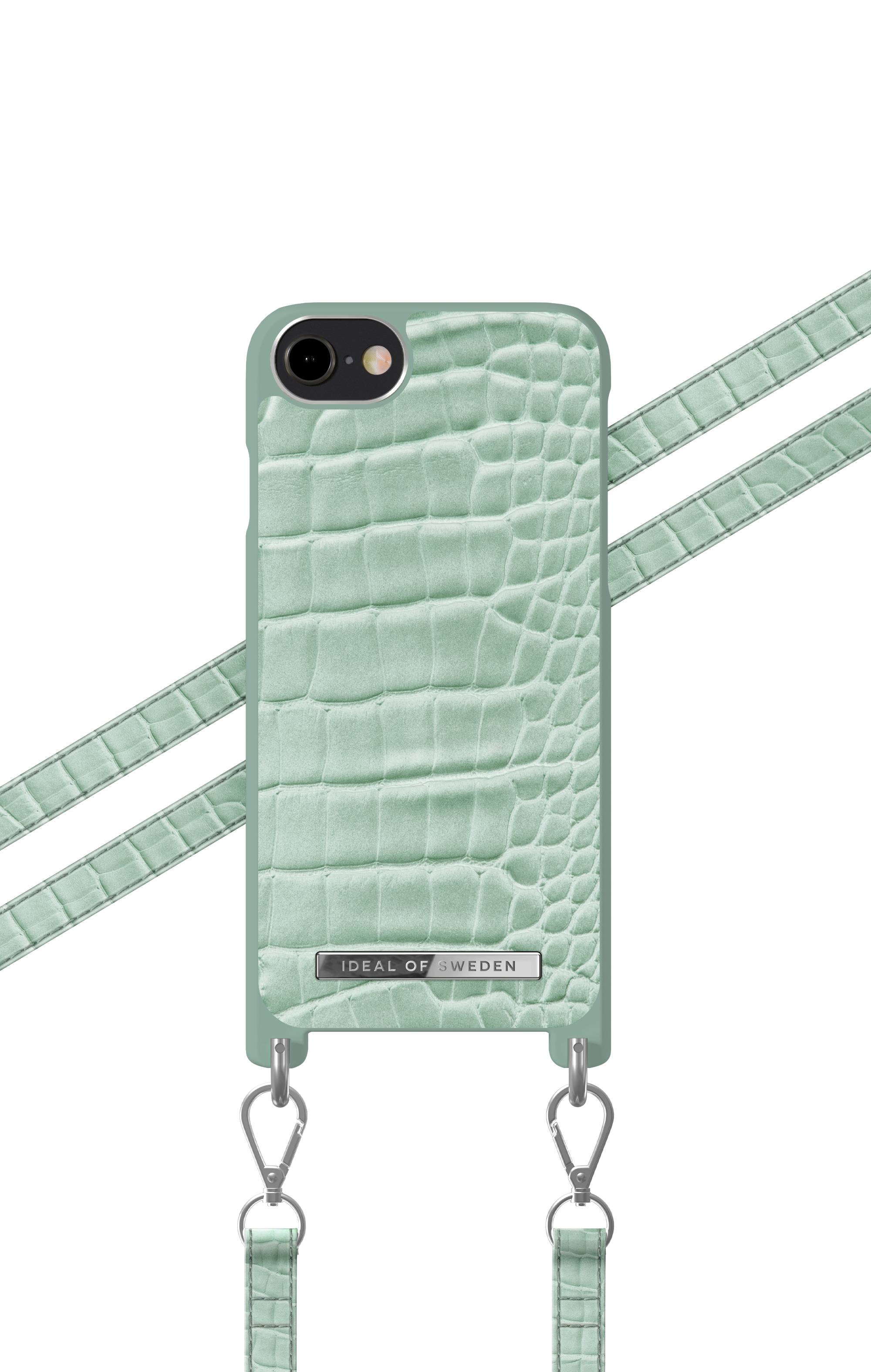 iDeal of Sweden Atelier Necklace Case iPhone 8/7/6/6S/SE Mint Croc – image 5