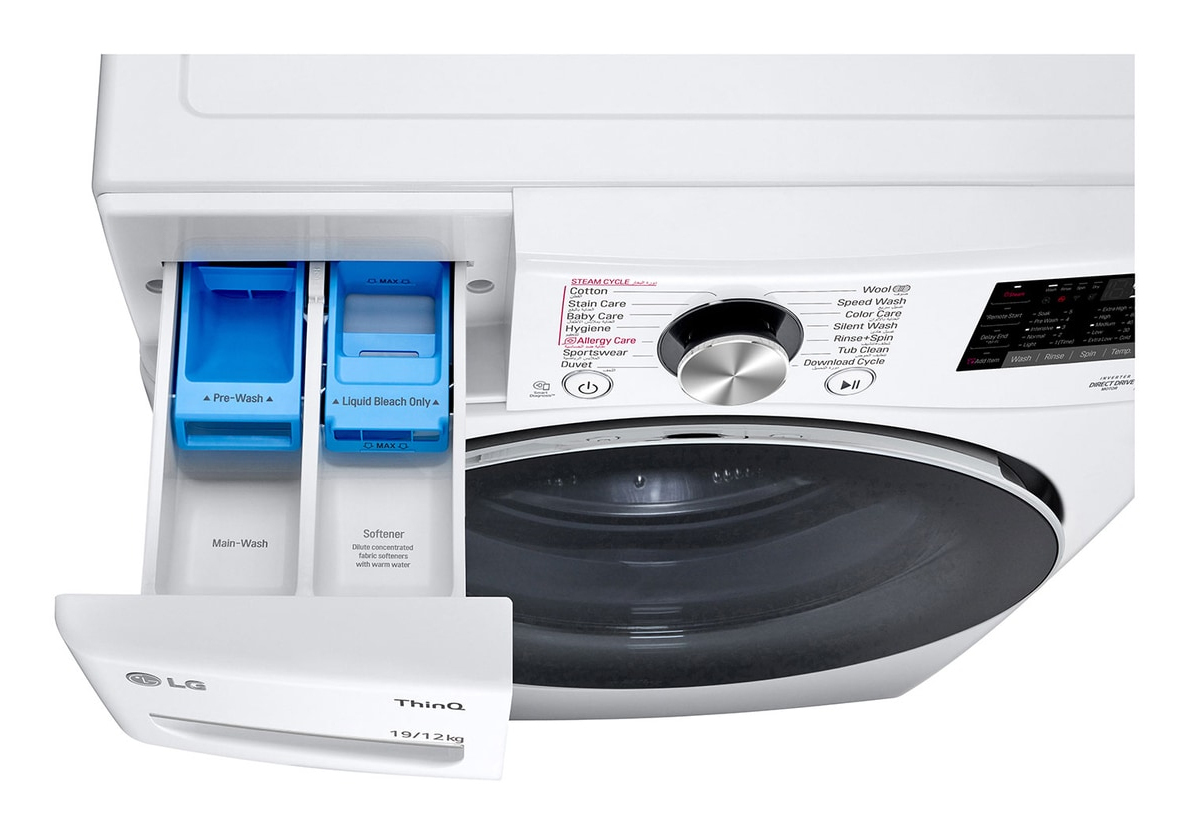 LG WS1912WHT washer dryer Freestanding Front-load White – image 5
