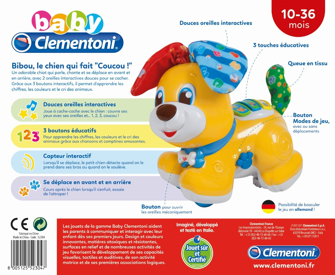 Clementoni – Bärchenmotiv, – der Hund die Tatsache Kuckuck, 52304, Mehrfarbig – image 4