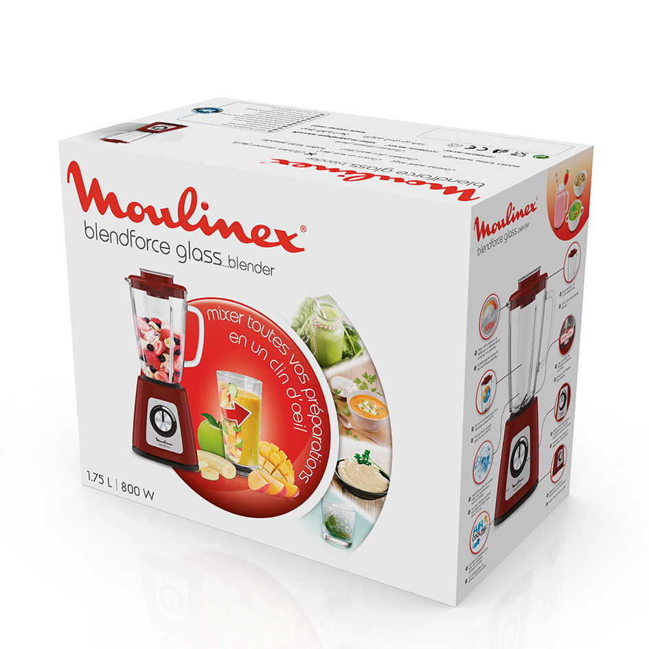 Moulinex LM4305 1.25 L Tabletop blender 800 W Red – image 5