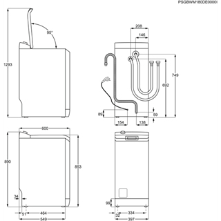 Electrolux EWT1278EVS washing machine Top-load – image 4
