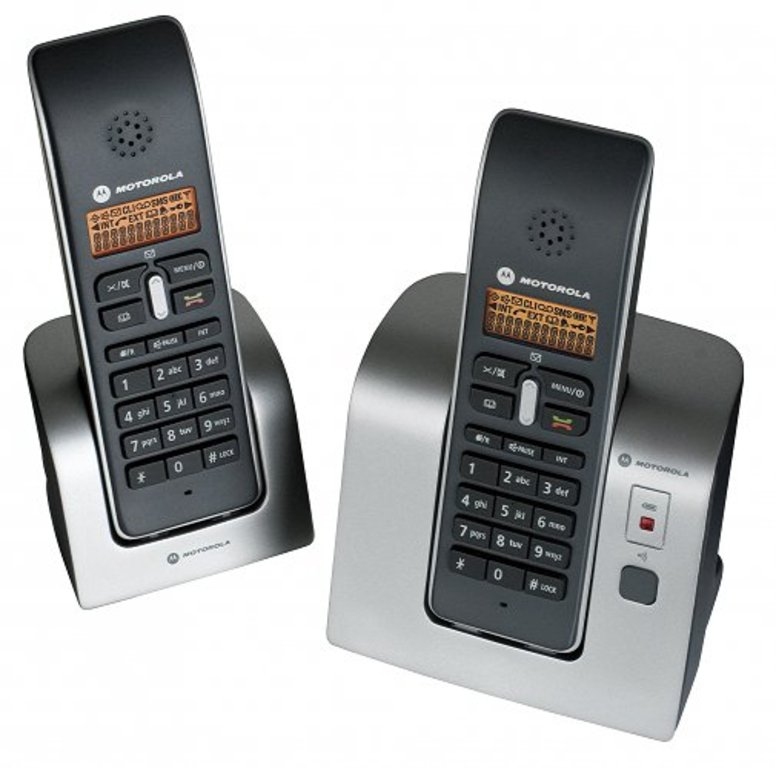 Motorola D202 telephone DECT telephone Caller ID Black, Silver