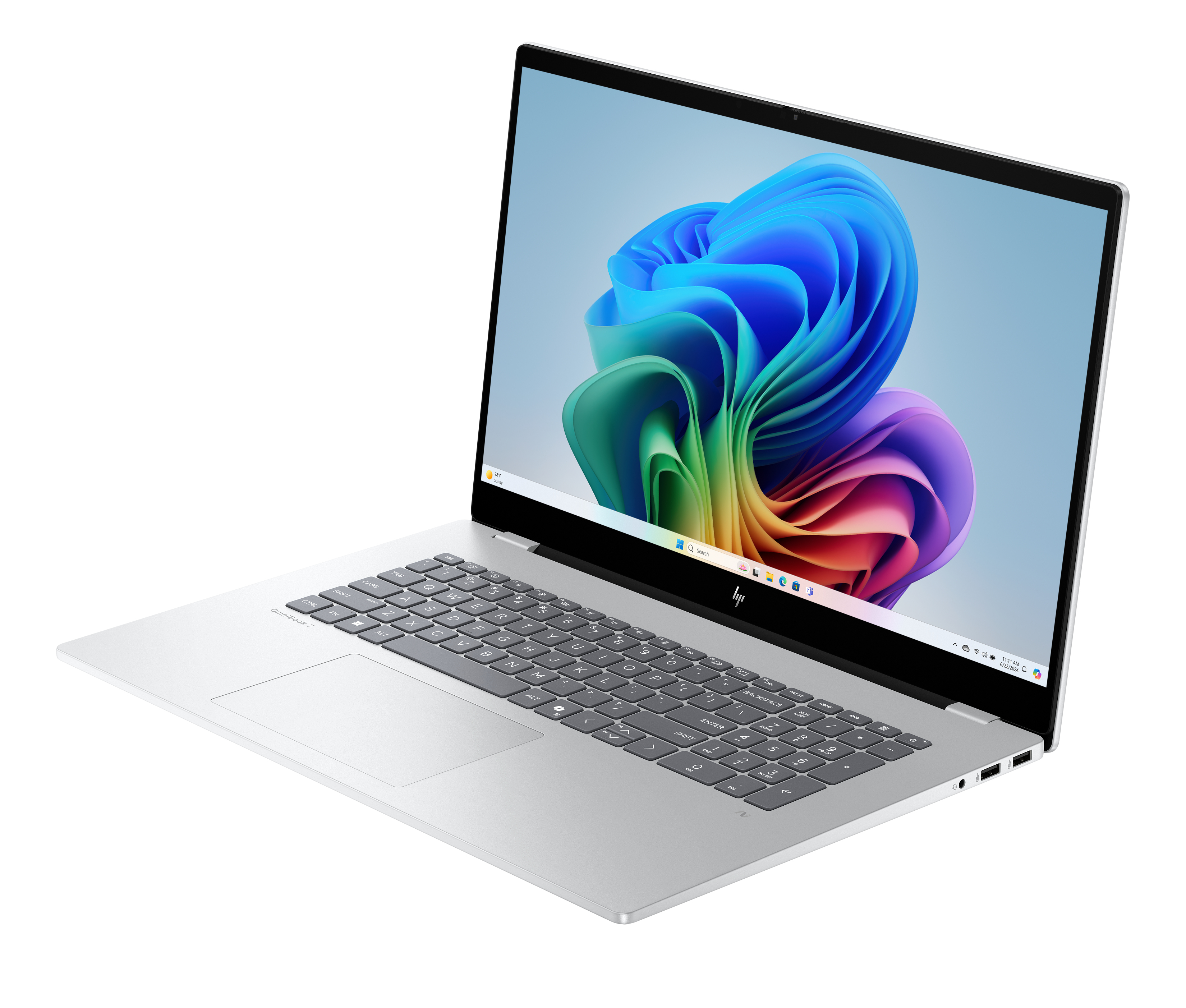 Portátil-HP OmniBook 7 NGAI 17-dc0003ns Copilot+ PC, 17,3" FHD, Intel® Core™ Ultra 258V, 32GB RAM, 1TB SSD, GeForce RTX 4050, Windows 11 Home, Plata - imagen 17
