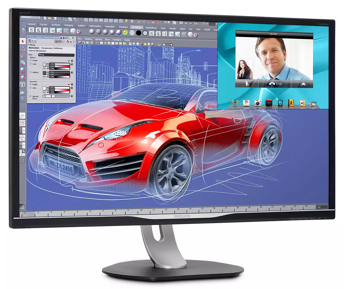 Philips BDM Line LED-backlit LCD Display with MultiView BDM3270QP/00 – image 3