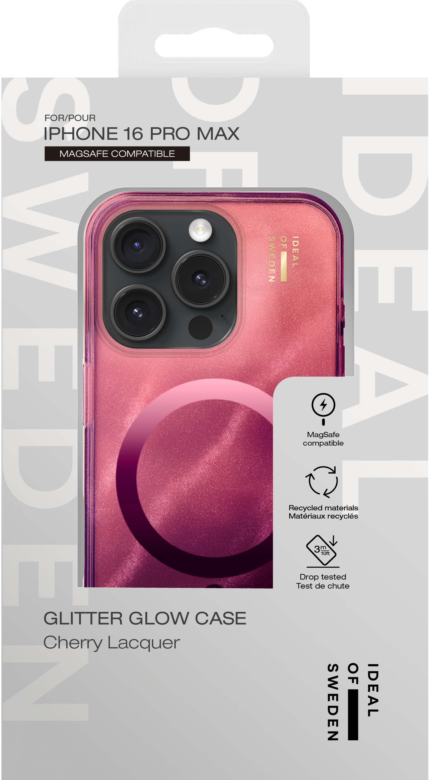 iDeal of Sweden Clear Case MagSafe iPhone 16 Pro Max Cherry Lacquer – image 5