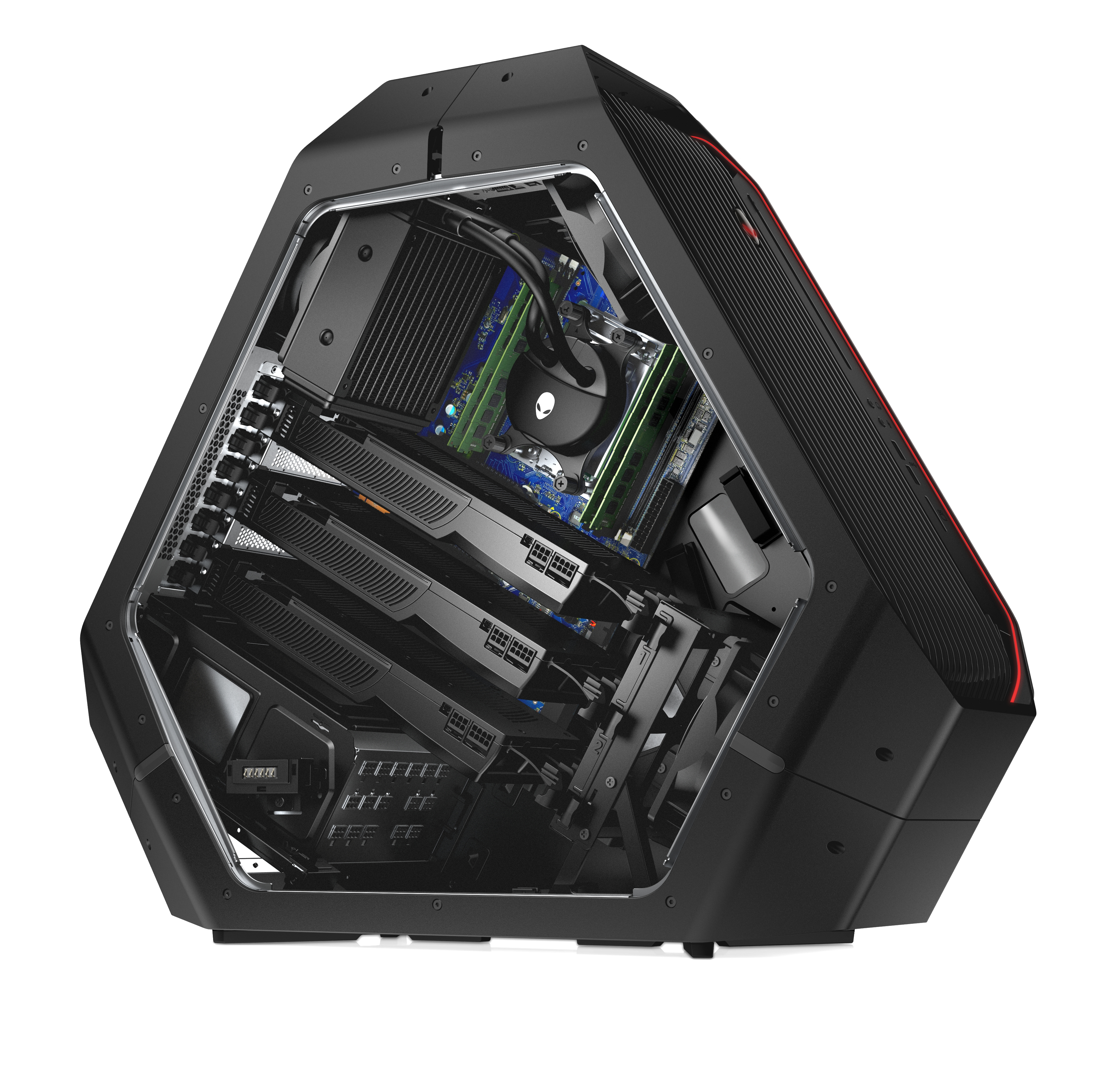 Alienware Area-51 R3 Threadripper Edition AMD Ryzen™ Threadripper™ 1920X 16 GB DDR4-SDRAM 2.25 TB HDD+SSD NVIDIA® GeForce® GTX 1070 Windows 10 Tower PC Black, Grey, Silver image 9