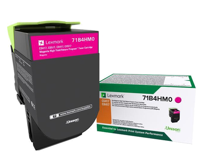 71B4HM0 TONER LEXMARK MAGENTA EXTRA ALTO RENDIMIENTO CS417/CX417 71B4HM0