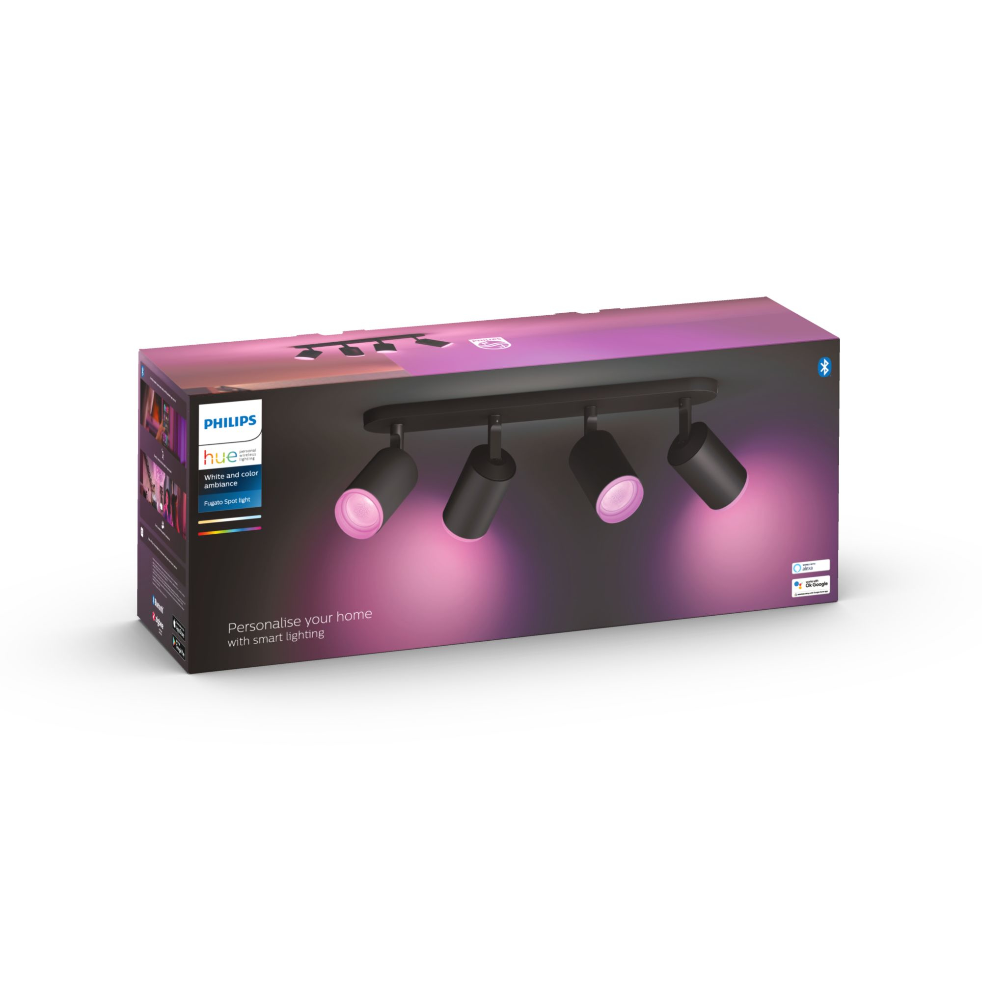Philips by Signify Philips Hue White and colour ambience Fugato quadruple spotlight – image 6