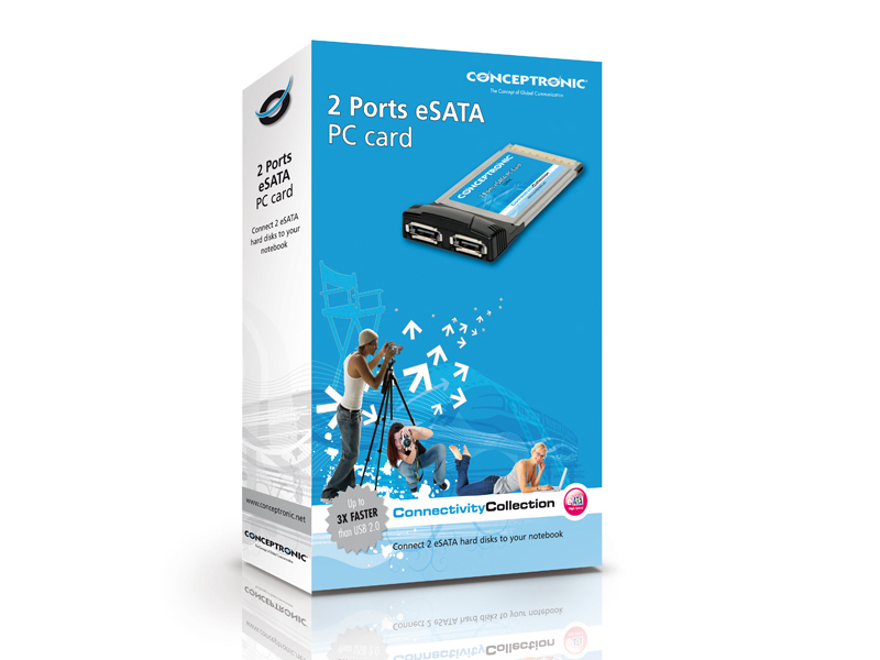 Conceptronic 2-ports eSATA PC Card – image 5