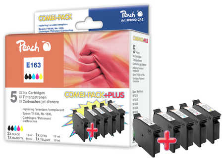 Peach 316398 ink cartridge 5 pc(s) Black, Cyan, Magenta, Yellow