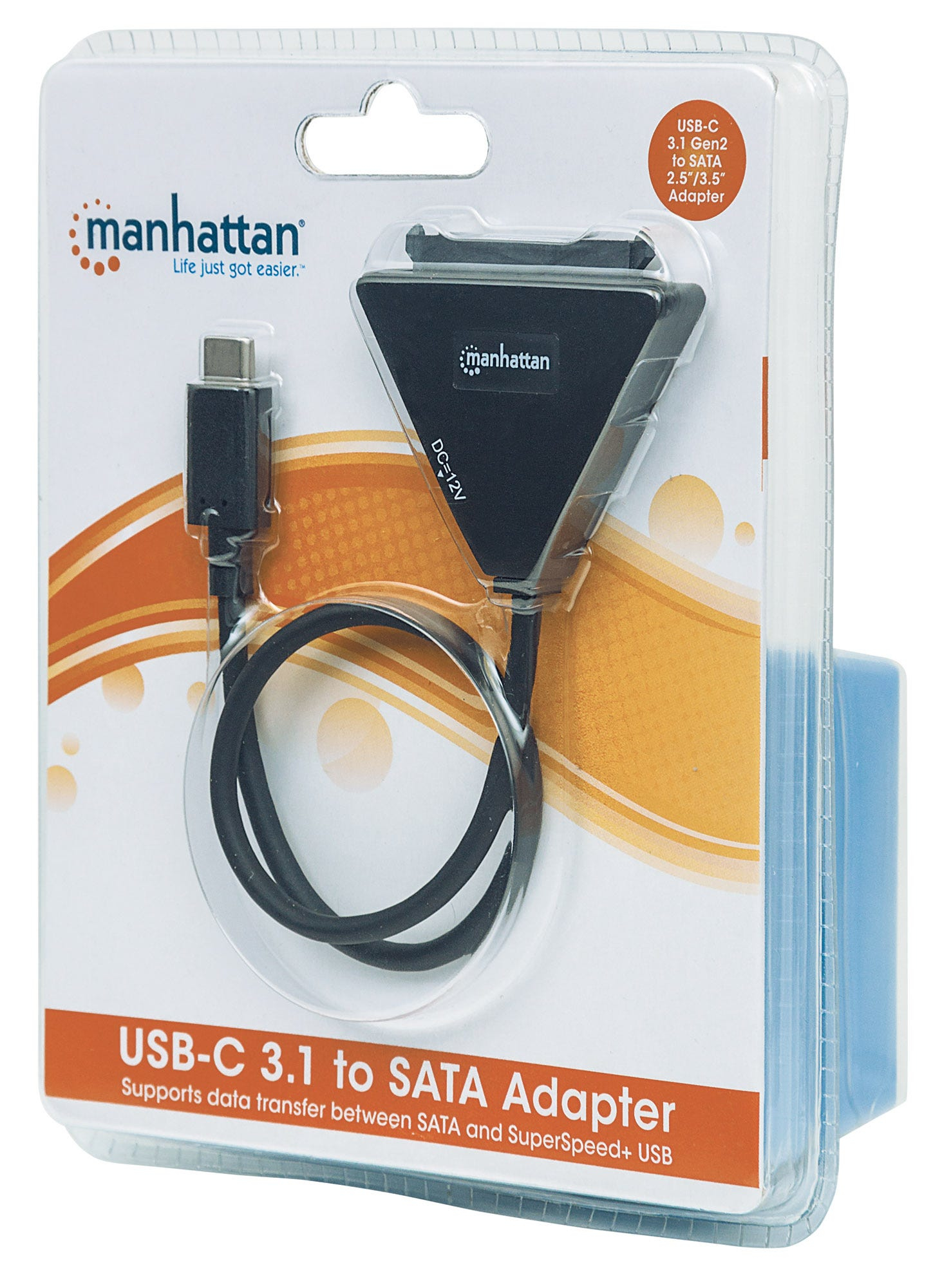 Manhattan USB-C to SATA Adapter, 10 Gbps (USB 3.2 Gen2 aka USB 3.1), SATA – image 7