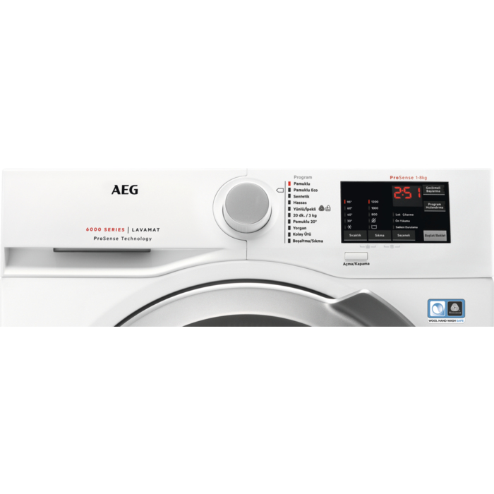 AEG LFX6I8264B washing machine Front-load – image 6