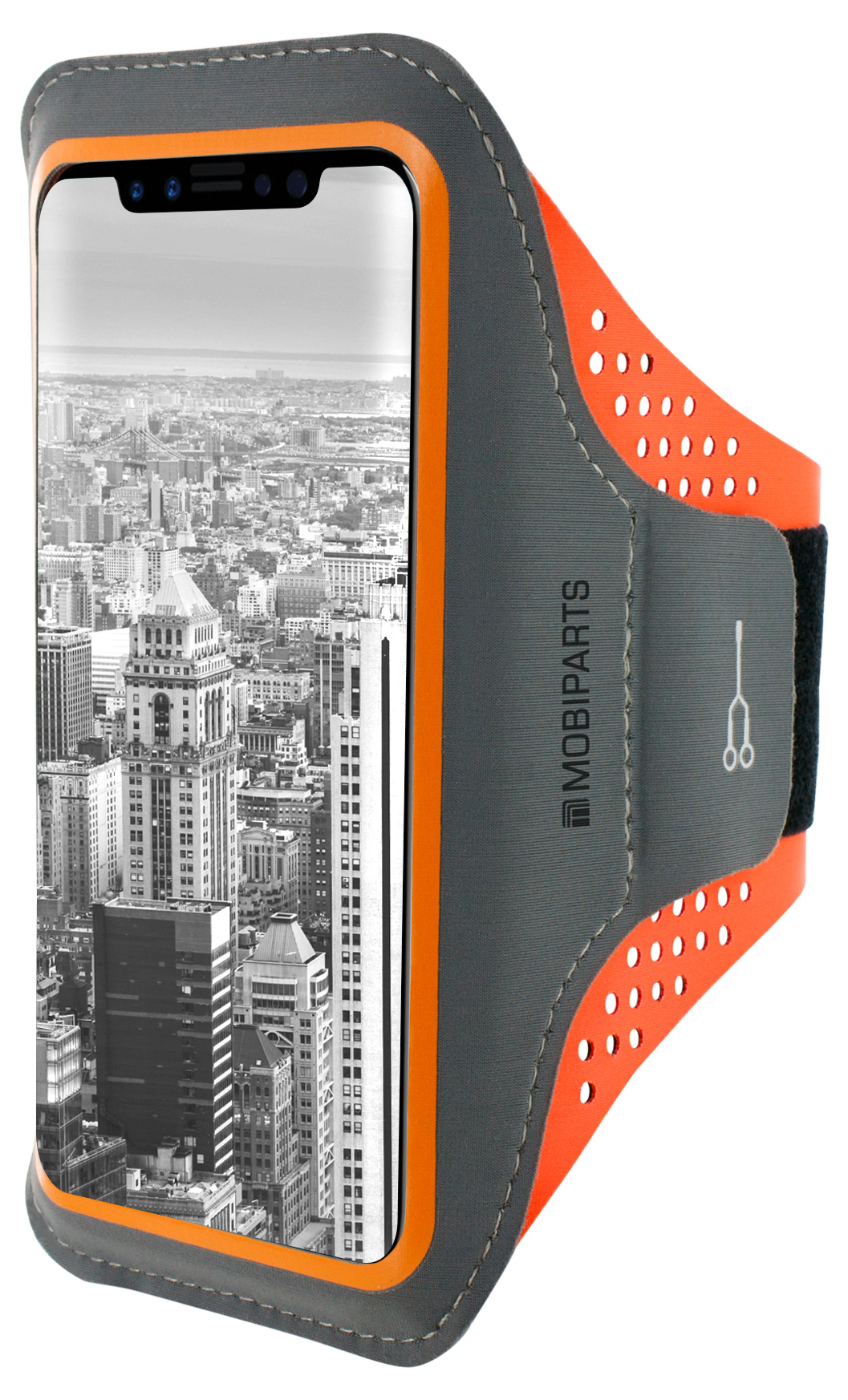 Mobiparts Comfort Fit Sport Armband Apple iPhone X, iPhone XS Neon Orange