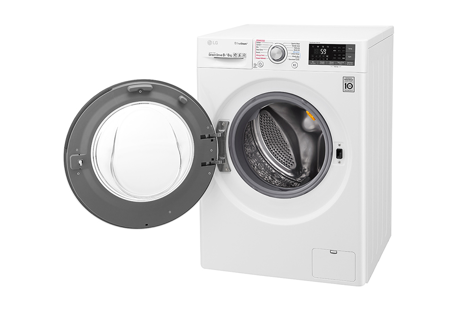 LG F4J7FH1W washer dryer Freestanding Front-load Black, White – image 4