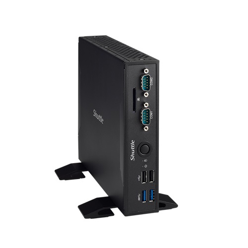 Shuttle XPC slim DS67U Intel® Celeron® 3855U 4 GB DDR3L-SDRAM 32 GB SSD Windows 10 Mini PC Black image 1
