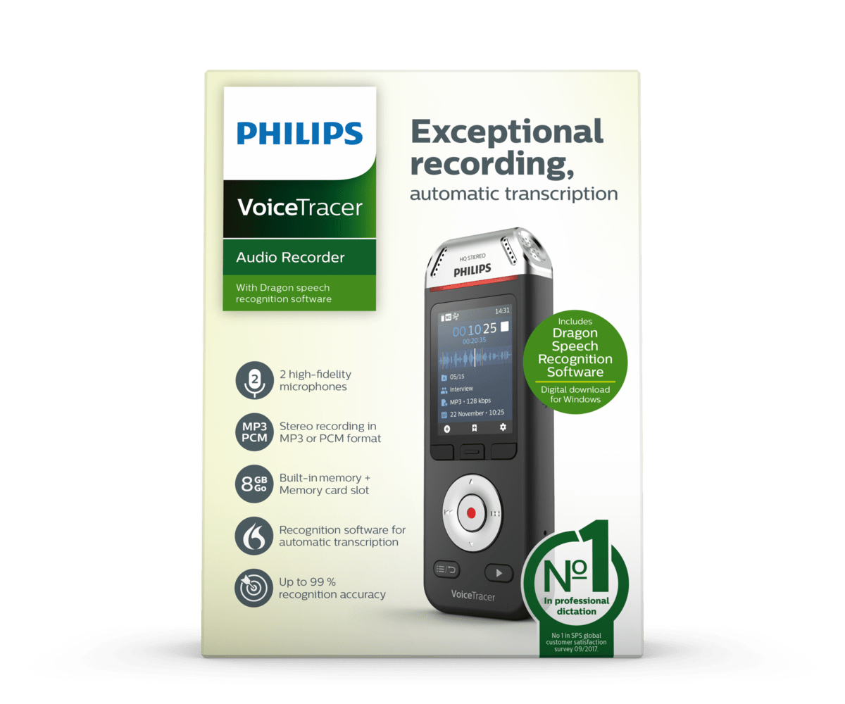 Philips Voice Tracer DVT2810/00 dictaphone Flash card Black, Chrome – image 7