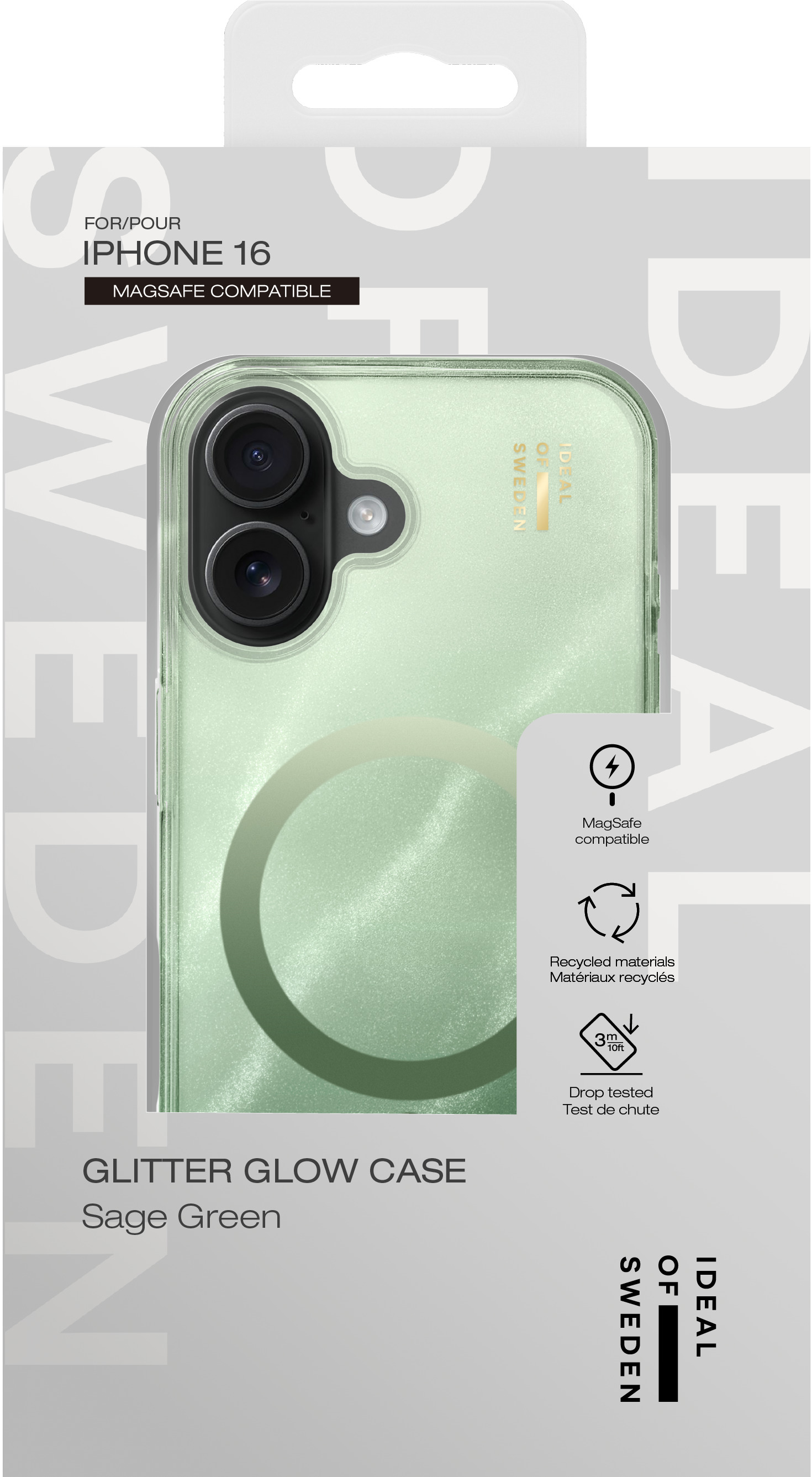 iDeal of Sweden Clear Case MagSafe iPhone 16 Sage Green – image 4