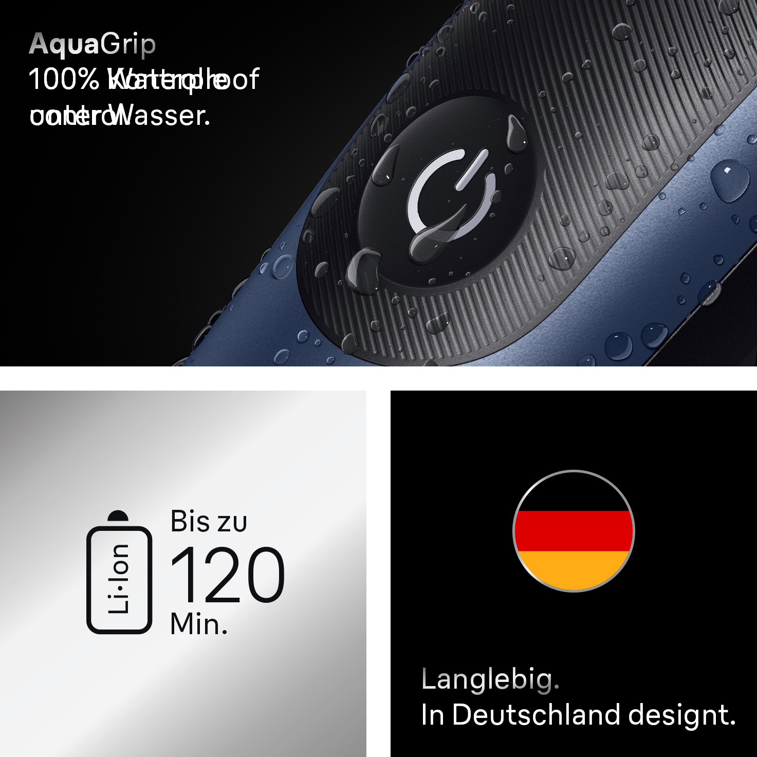 Braun AIO7540 Black, Blue 14 Lithium-Ion (Li-Ion) – image 2