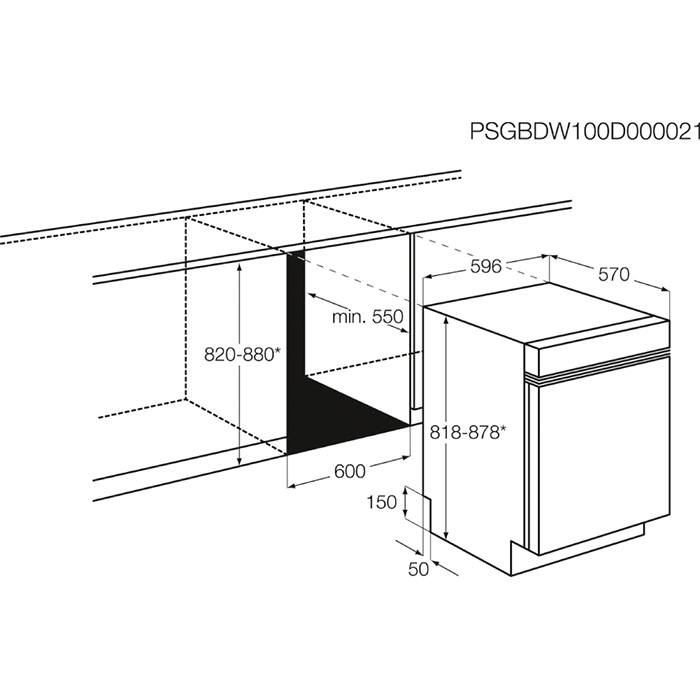AEG FUS5360XZM Semi built-in 13 place settings – image 3