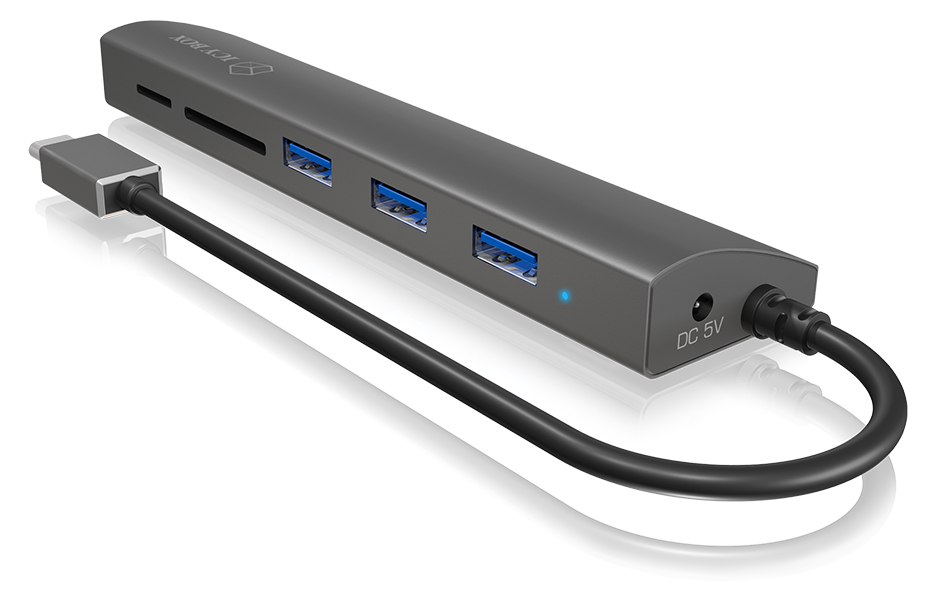 ICY BOX IB-HUB1412-CR USB 3.2 Gen 1 (3.1 Gen 1) Type-C Anthracite – image 3