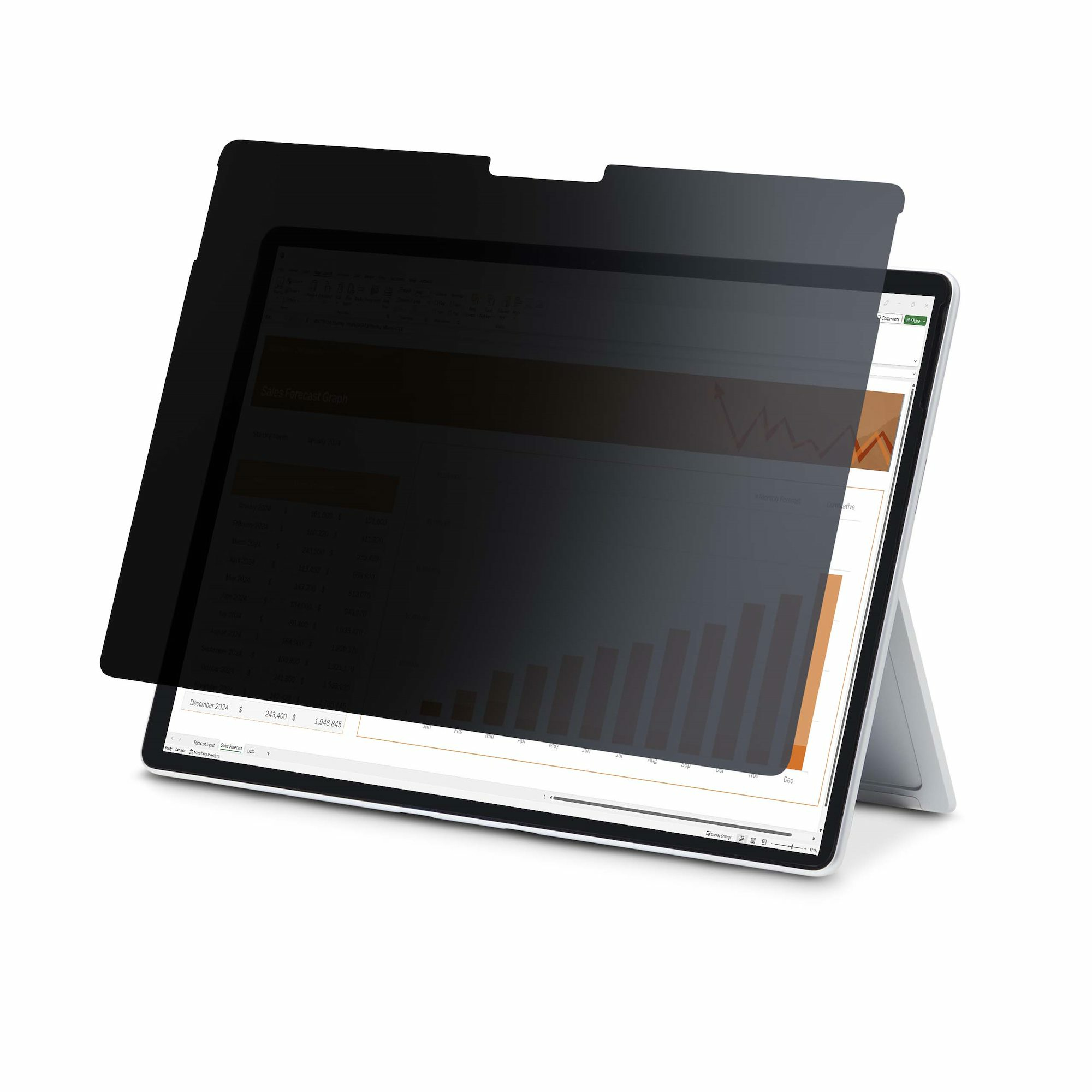 StarTech.com 4-Way Privacy Screen For 13-inch Surface Pro 8/9/X Laptop, For Portrait/Landscape, Touch-Enabled, +/- 30 Deg. View - Computer Security Filter/Protector Blocks up to 51% Blue Light, Anti-Glare Finish (13SP-PRIVACY-SCREEN) - Notebook privacy filter (horizontal) - 4-way - adhesive - 13" - black - for Microsoft Surface Pro 8, Pro 9, Pro X