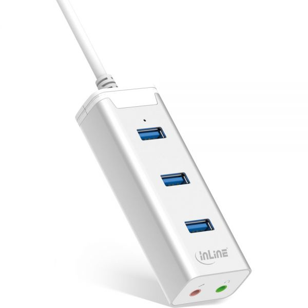 InLine 33051H interface hub USB 3.2 Gen 1 (3.1 Gen 1) Type-A 5000 Mbit/s Silver – image 6