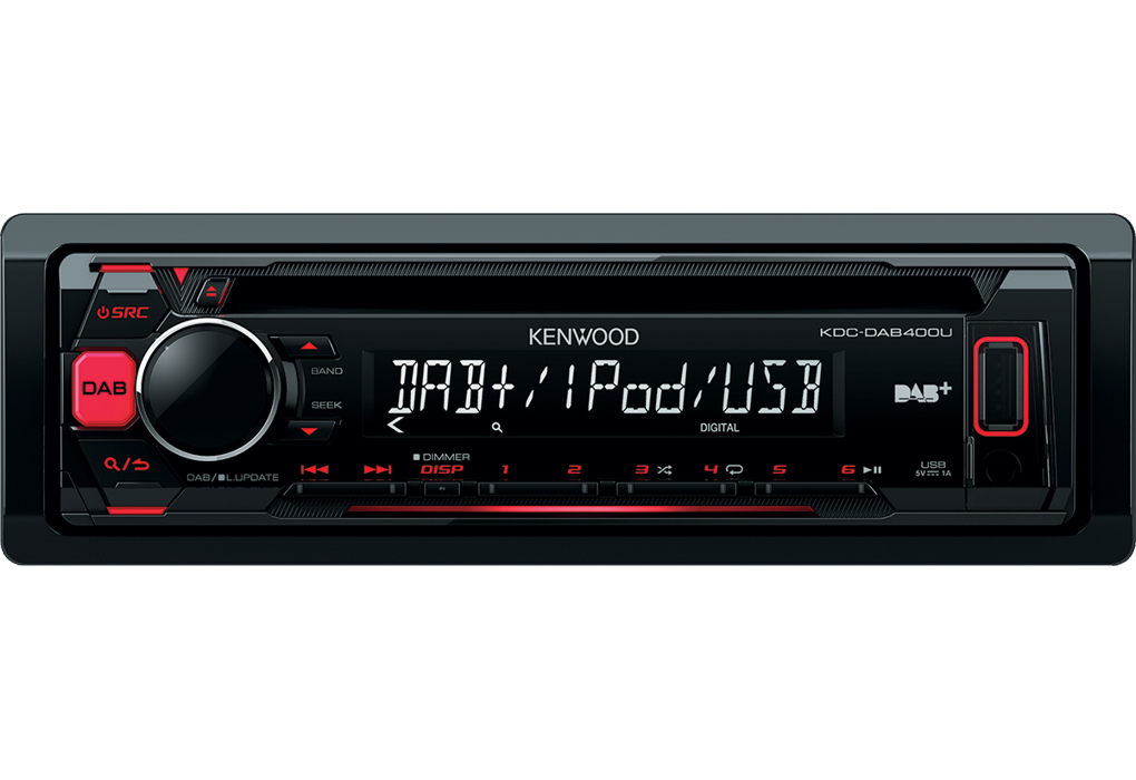 Kenwood KDC-DAB400U car media receiver Black – image 1