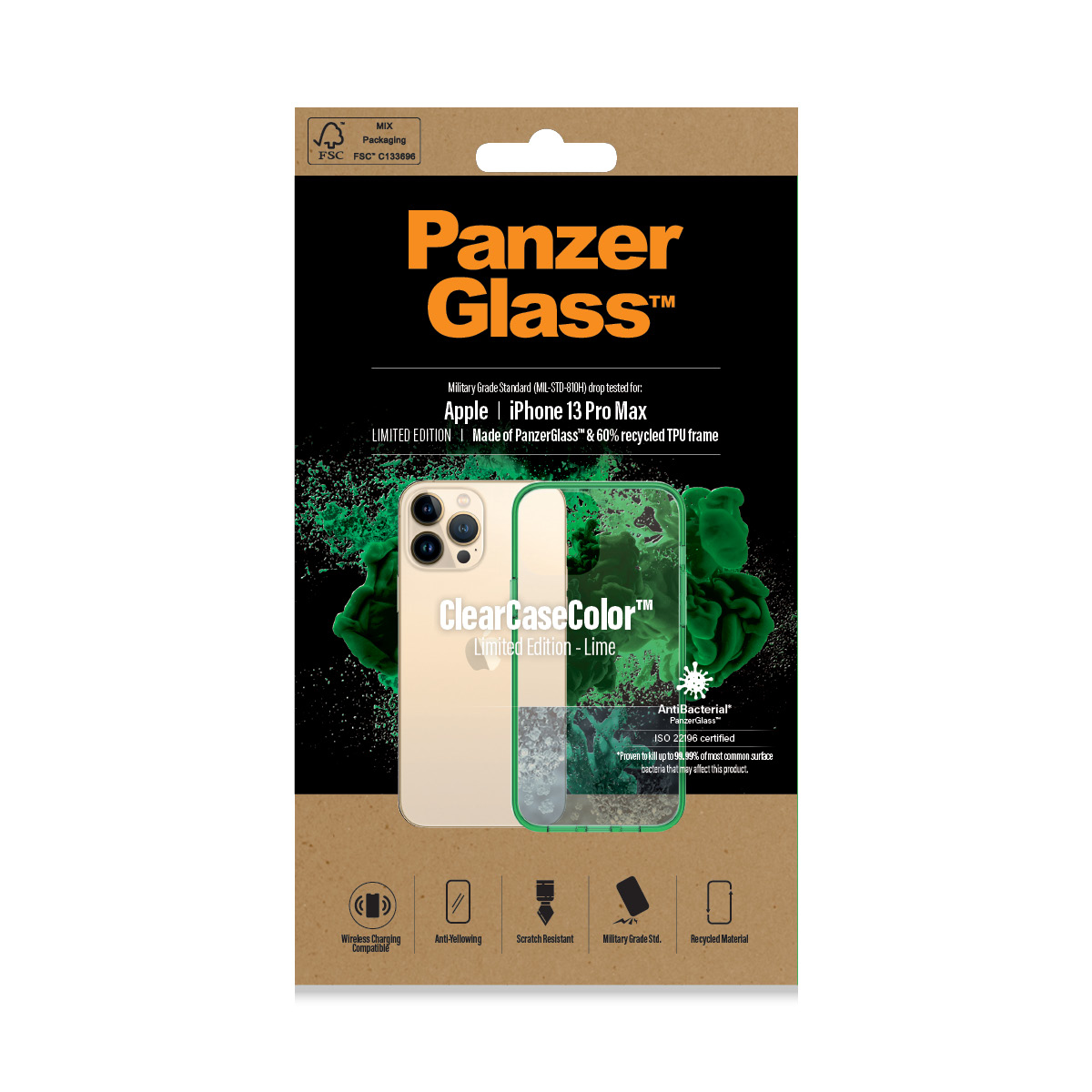PanzerGlass ® ClearCaseColor™ iPhone 13 Pro Max - Lime – image 2