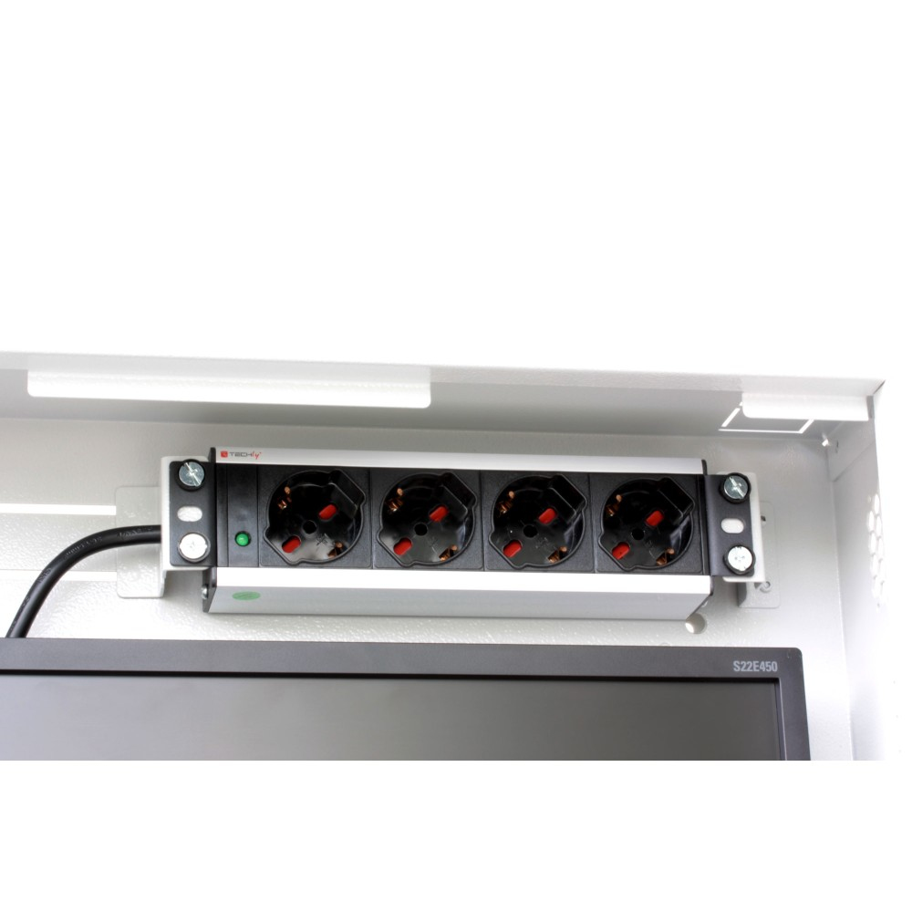 Techly ICRLIM08AI2 rack cabinet 1U Wall mounted rack White – image 7
