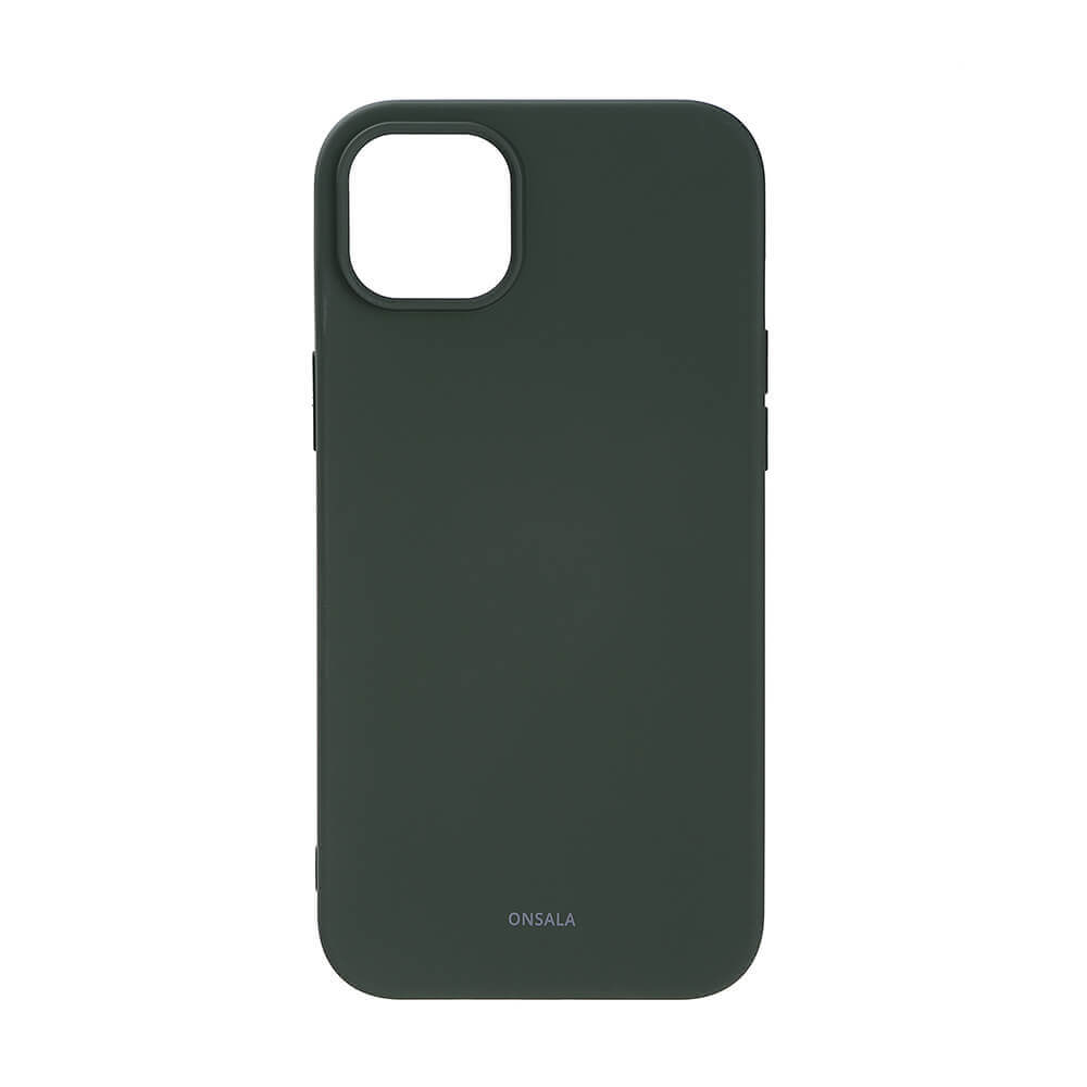 Onsala Phone Case Silicone Olive Green - iPhone 14 Plus – image 1