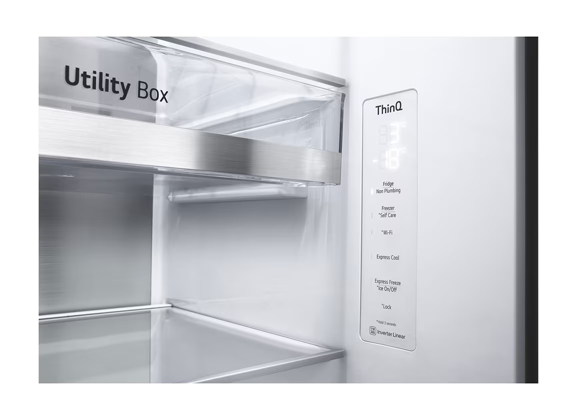 LG InstaView GSGV91EVAD side-by-side refrigerator Freestanding – image 9