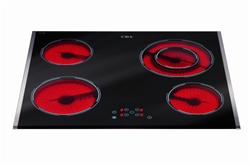 CDA HVC65SS hob Stainless steel Built-in Ceramic hob 4 zone(s)