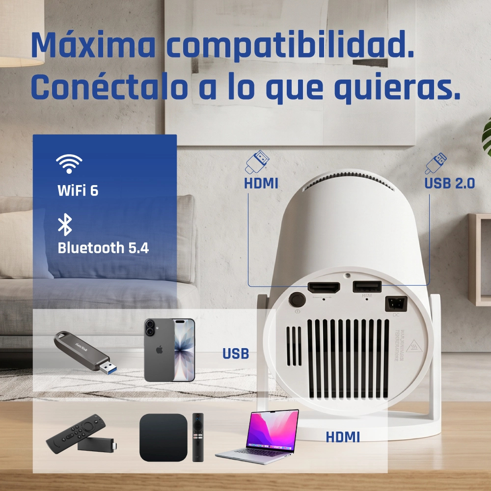 iggual IGG318973 data projector 170 ANSI lumens 720p (1280x720) White – image 6