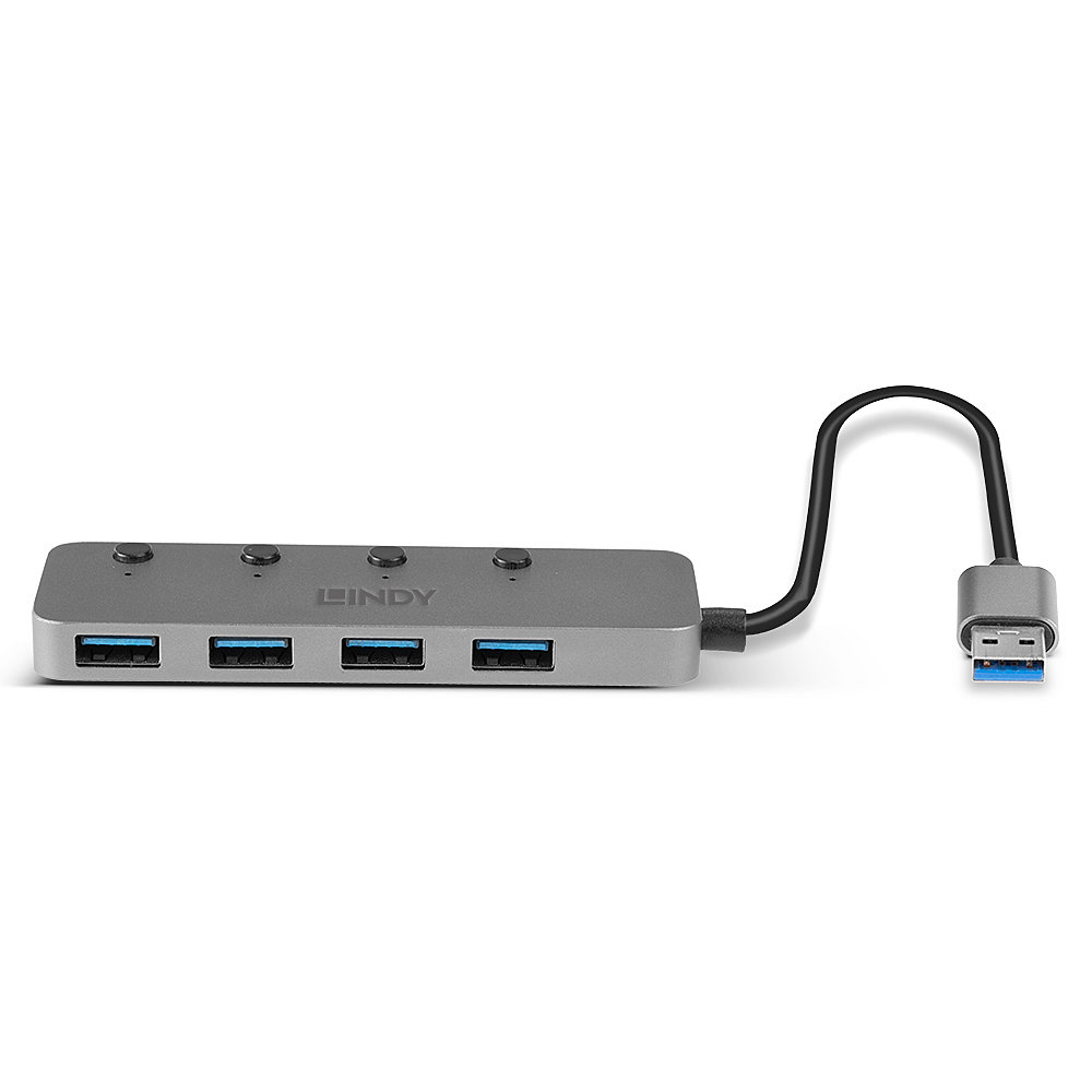 Lindy 4 Port USB 3.0 Hub with On/Off Switches – image 3